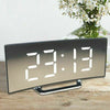 LED Digital Alarm Clock Mains USB/Battery Temperature Large Mirror Display 2021