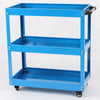 Tool Storage Heavy Duty Durable Garage Trolley 3 Tier Wheel Cart Shelf Workshop