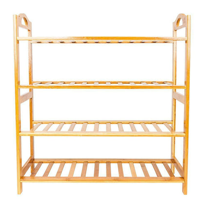 BAMBOO SHOE FOOTWEAR RACK ORGANISER WOODEN STORAGE SHELVES STAND SHELF UNIT