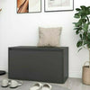 Hallway Bench Shoe Storage Cabinet 1 Drawer Organizer Unit Ottoman Chest Grey
