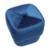 Velvet Footstool Pouffe Round Footrest Makeup Dressing Table Stool Shoe Changing