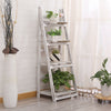 Folding 4 Tier Plant Flower Pot Shelf Stand Bookcase Storage Display Ladder