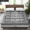 Mattress Topper 10cm Deep Thick Hotel Soft Microfiber Single Double King Super