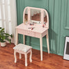 Large Dressing Table Makeup Vanity Desk Drawers W/ LED Lights Mirror & Stool