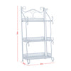 3/5 Tiers Metal Flower Pot Plant Stand Bookshelf Display Storage Corner Shelves