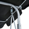 Outsunny Metal Swing Chair Garden Hammock 3 Seater Patio Bench Canopy Lounger