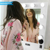 Illuminated LED Lights Make Up Vanity Mirror with Bluetooth Speakers USB Port