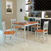 4 Colors Solid Pine Wood Dining table and 2/4 chairs Set Home Kitchen Furniture