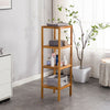 3-4-5 Tier Wooden Storage Display Shelf Bookcase Living Room Bathroom Rack Stand