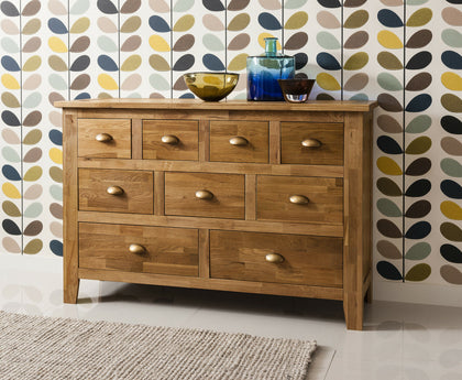 Vermont Solid Oak Sideboard in Natural Oak