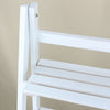 4 Tier White Ladder Shelving Unit Display Stand Book Shelf Wall Rack Storage