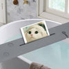 Wooden Bath Caddy Tray Bathtub Board Bath Shelf Phones Wine Tablet Holder Grey