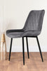 PESARO x2 Luxury Velvet Black Leg Dining Chairs * Returned Item *