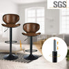 2X PU Leather Bar Stools Adjustable Height Chair Kitchen Stool Swivel Barstool