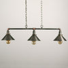 Industrial Retro 3 Way Pendant Light Suspended Metal Ceiling Lamp + LED Bulbs