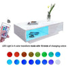 High Gloss Coffee Table With Storage Drawers RGB LED Modern Living Room Wooden