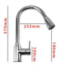 Kitchen Sink Mixer Taps Pull Out Single Lever Chrome Brass Spray Mono Tap Faucet