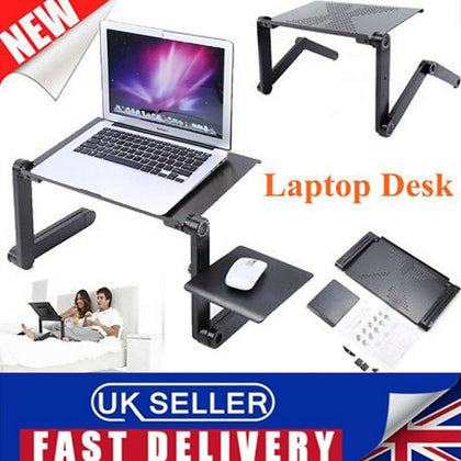 Laptop Stand Desk Table Adjustable Folding Computer Table Portable Sofa Lap Tray