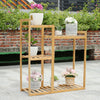 Wooden Plant Stand Dispaly Shelf Holder Flower Pot Garden Patio Rack Home 4 Tier
