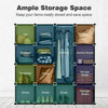 16 Cube Modular DIY Plastic Wardrobe Cupboard Cabinet Organizer Storage Shelves