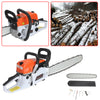 2-Stroke 52cc Petrol Chainsaw Easy Start 20-inch E-Start Chain Saw 20" Tool Kit