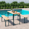 Wood Metal Picnic Table Bench Set Furniture Garden Outdoor Patio Desk Chair Seat