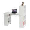 White H-Shaped Computer Desk Large Gaming Table Office Desk Study Workstation