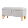 Fabric Storage Stool Ottoman Living Room Footstool With Square/Queen Anne Legs