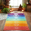 UK Rainbow Chakra Tapestry Towel Yoga Mat Sunscreen Shawl Wall Hanging Blanket