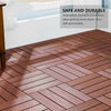 11pcs Interlocking Decking Tile Balcony Patio Garden Flooring Mat 1m² Coverage