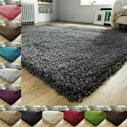 LARGE SHAGGY RUG THICK SOFT HALLWAY RUNNER NON SLIP CARPET LIVING ROOM DEEP PILE