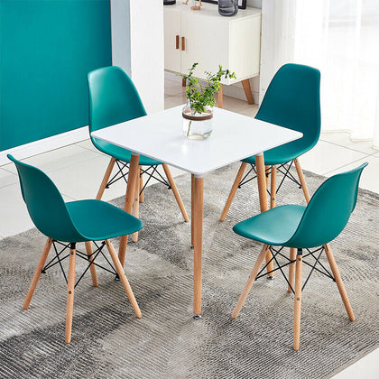 60*60cm Square Dining Table Kitchen Table Coffee Table Modern White Home Office