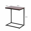 Sofa Side Table C-Shaped Industrial Coffee Snack Table Laptop Stand Over Bed End