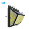 Solar Powered 468LED Wall Security Lights PIR Motion Sensor Garden Outdoor Lamps