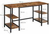 Industrial Computer Desk Large Vintage Workstation Rustic Metal Writing Table
