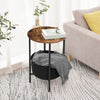 Round Side Table Sofa End Coffee Table Bedside Table 40 x 40 x 60.5 cm