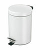 5L Litre Round Stainless Steel Pedal Bin Bathroom Cleaning Toilet Brush & Holder