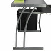 L-Shape Corner Gaming Desk Computer PC Workstation Writing Switch Table Black-Z