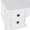 White Dressing Table, Fold 3 Mirror & Stool Set (5 Drawer) Bedroom Makeup Desk