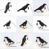 Bird Table Lamp Resin Crow Desk Lamps Bedroom Study Light Fixture Home Deco