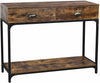 Industrial Console Table Vintage Rustic Sofa Table Sideboard Slim Cabinet Unit