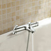 Chrome Thermostatic Bath Shower Mixer Tap Valve Deck Mounted Bathroom Filler