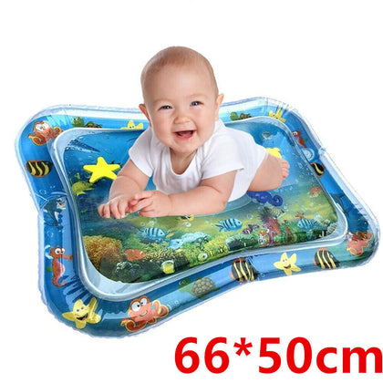 UK Inflatable Water Play Mat for Infant Baby Toddler Kid Tummy Time Sensory Toys