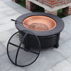 Outdoor Cast Iron Fire Pit Bowl Round Patio Fire Large Outdoor Portable Fire Pit