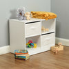 White Kids Bedroom Storage Organizer Unit With Drawers Childrens Childs