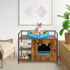 Large Cat Litter Box Enclosure Furniture Wooden Kitty Washroom Hidden Cabinet