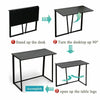 UK Compact Folding Desk Computer Desk Foldable Study Table No Assembly Required！