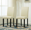 2 x Faux Leather Dining Chairs With Solid Wooden Legs home & restaurants