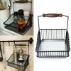 Spice Vegetable Fruit Storage Basket Rack Kitchen Organiser Holder with Handle