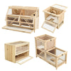 Wooden Hamster Cage Mice Rodents Hutch Small Animal Playing Runing House 2 Level